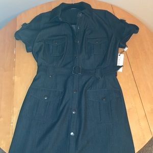 Calvin Klein Black Denim Dress